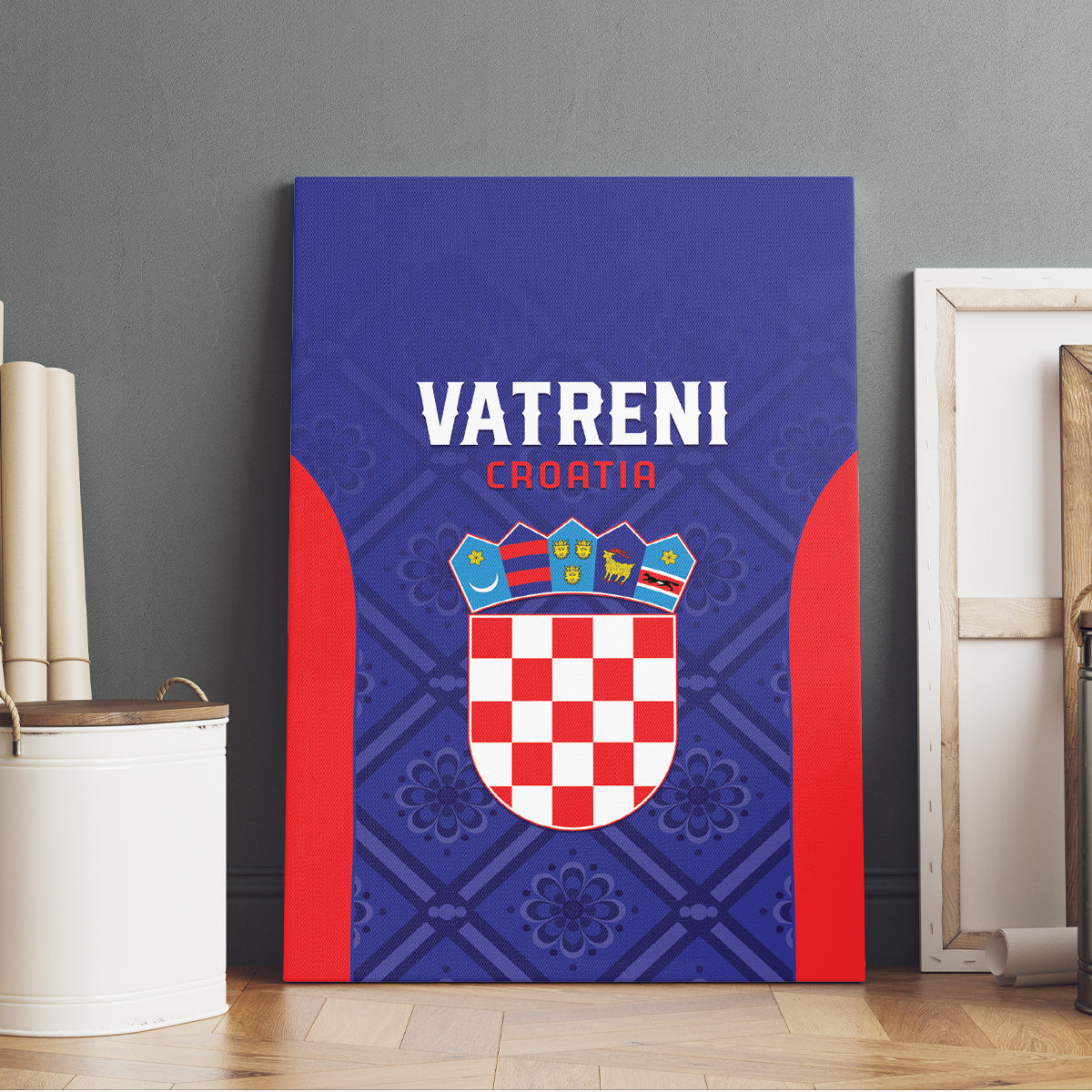 Croatia 2024 Football Canvas Wall Art Hrvatska Vatreni - Wonder Print Shop