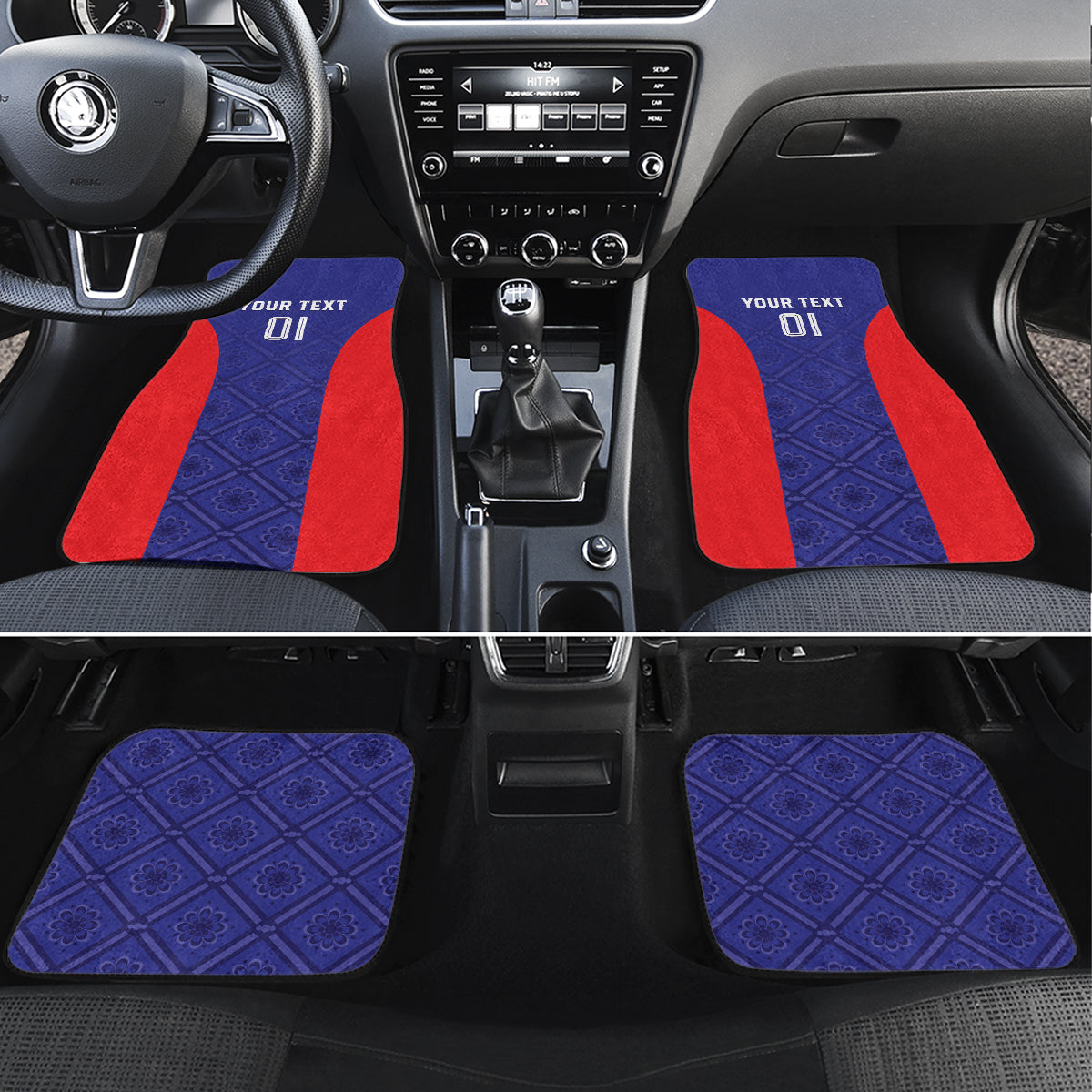 Croatia 2024 Football Car Mats Hrvatska Vatreni - Wonder Print Shop