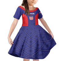 Personalized Croatia 2024 Football Family Matching Mermaid Dress and Hawaiian Shirt Hrvatska Vatreni - Wonder Print Shop