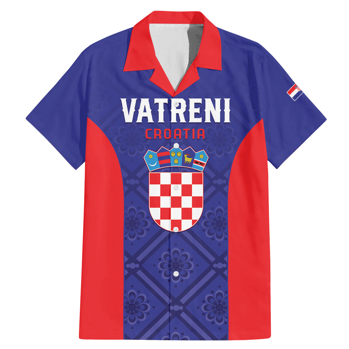 Personalized Croatia 2024 Football Family Matching Mermaid Dress and Hawaiian Shirt Hrvatska Vatreni - Wonder Print Shop