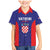 Personalized Croatia 2024 Football Family Matching Mermaid Dress and Hawaiian Shirt Hrvatska Vatreni - Wonder Print Shop
