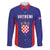 Personalized Croatia 2024 Football Family Matching Off Shoulder Short Dress and Hawaiian Shirt Hrvatska Vatreni - Wonder Print Shop