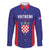 Personalized Croatia 2024 Football Family Matching Short Sleeve Bodycon Dress and Hawaiian Shirt Hrvatska Vatreni - Wonder Print Shop