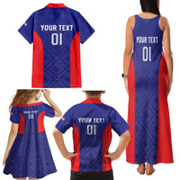 Personalized Croatia 2024 Football Family Matching Tank Maxi Dress and Hawaiian Shirt Hrvatska Vatreni - Wonder Print Shop