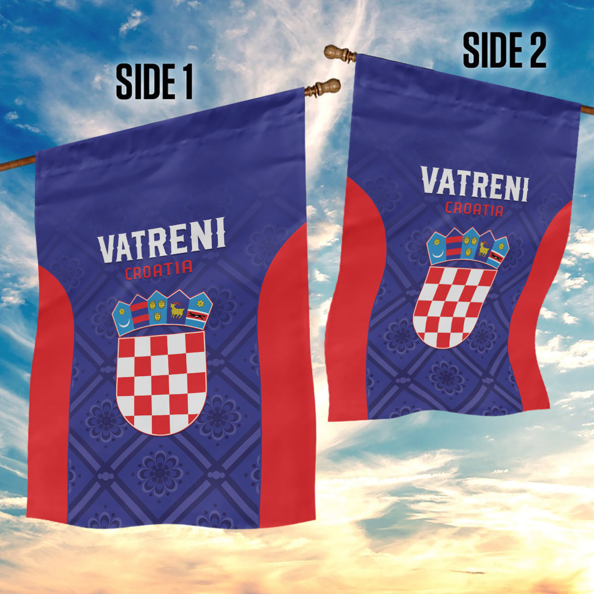Croatia 2024 Football Garden Flag Hrvatska Vatreni - Wonder Print Shop