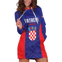 Personalized Croatia 2024 Football Hoodie Dress Hrvatska Vatreni - Wonder Print Shop