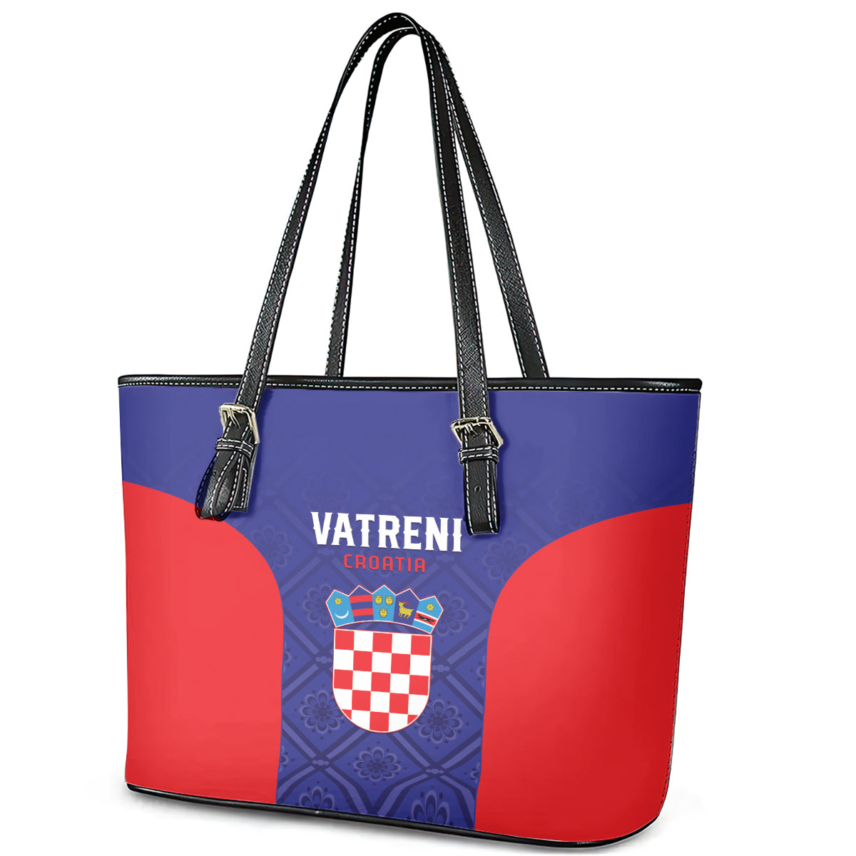 Croatia 2024 Football Leather Tote Bag Hrvatska Vatreni - Wonder Print Shop