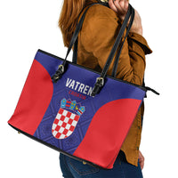 Croatia 2024 Football Leather Tote Bag Hrvatska Vatreni - Wonder Print Shop