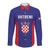 Personalized Croatia 2024 Football Long Sleeve Button Shirt Hrvatska Vatreni - Wonder Print Shop
