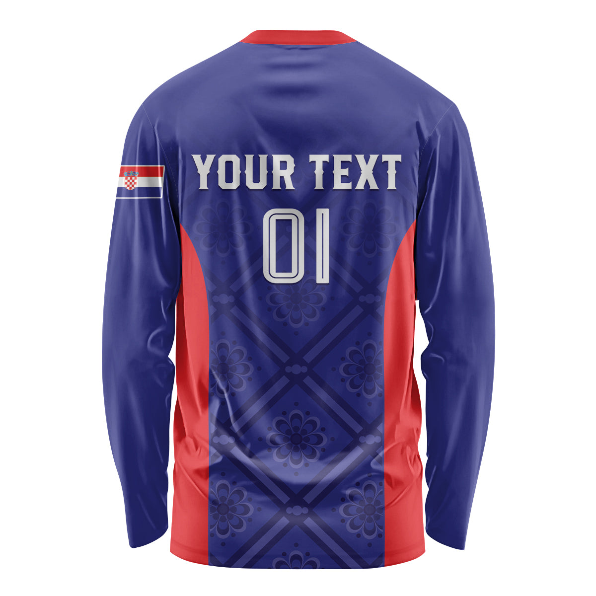 Personalized Croatia 2024 Football Long Sleeve Shirt Hrvatska Vatreni - Wonder Print Shop