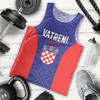 Personalized Croatia 2024 Football Men Tank Top Hrvatska Vatreni - Wonder Print Shop