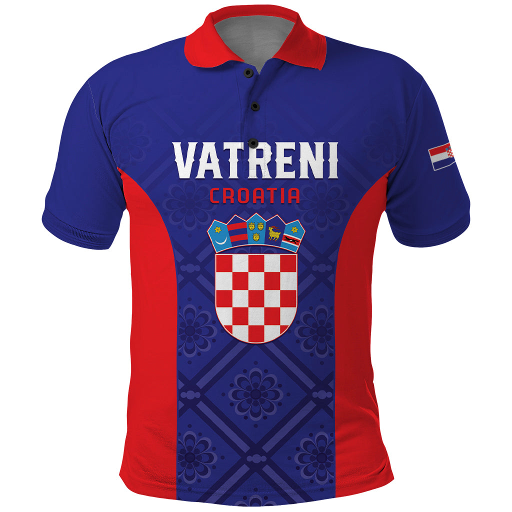 Personalized Croatia 2024 Football Polo Shirt Hrvatska Vatreni