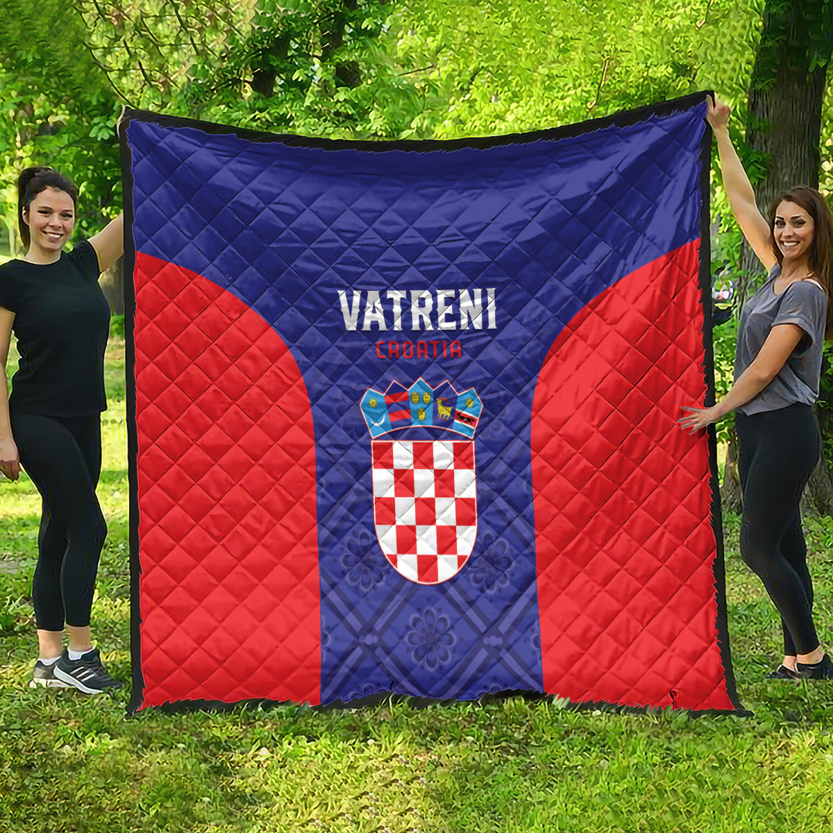 Croatia 2024 Football Quilt Hrvatska Vatreni - Wonder Print Shop