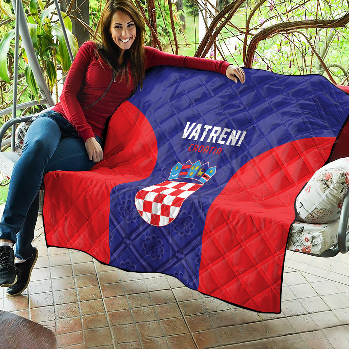 Croatia 2024 Football Quilt Hrvatska Vatreni - Wonder Print Shop