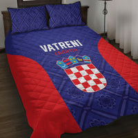 Croatia 2024 Football Quilt Bed Set Hrvatska Vatreni - Wonder Print Shop