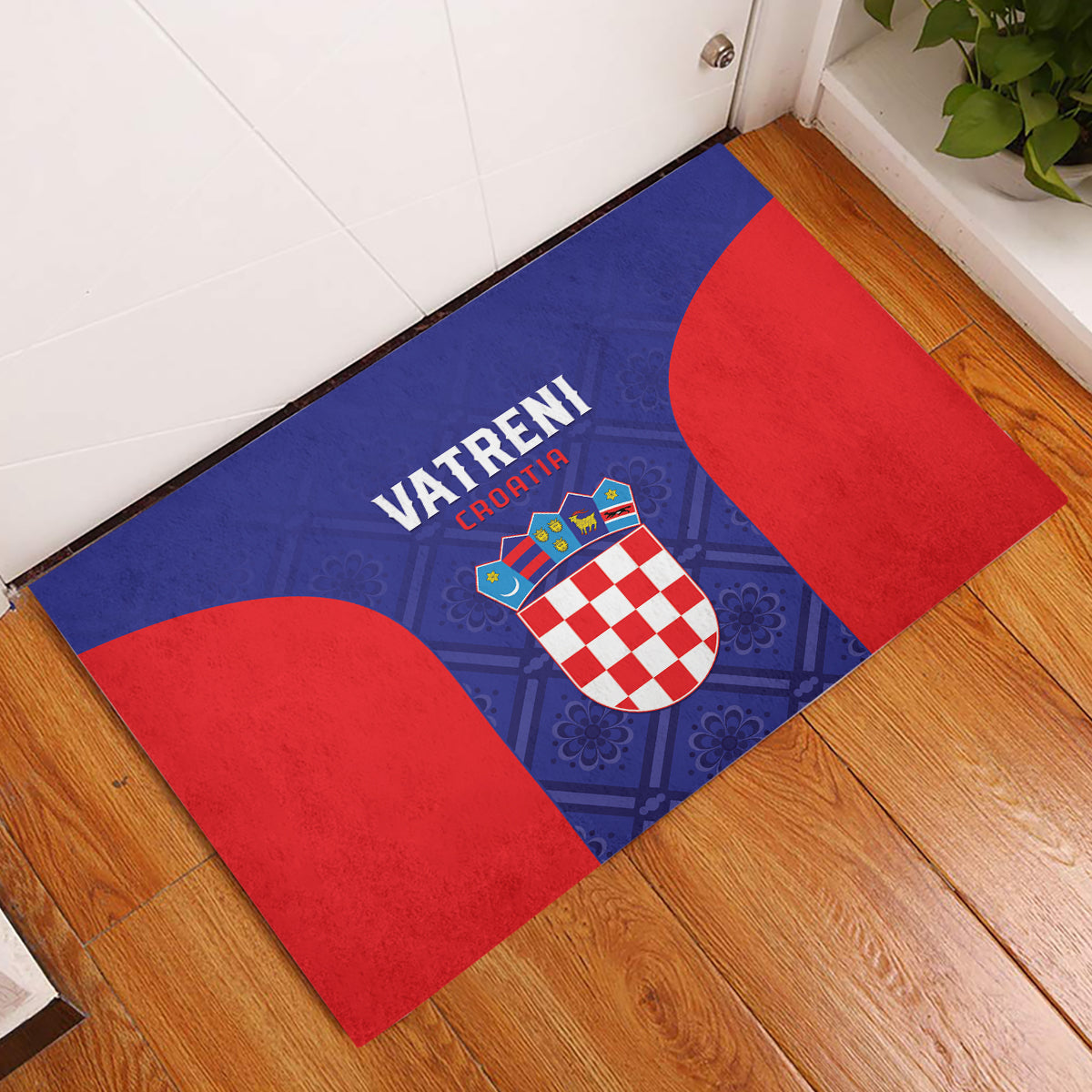 Croatia 2024 Football Rubber Doormat Hrvatska Vatreni - Wonder Print Shop