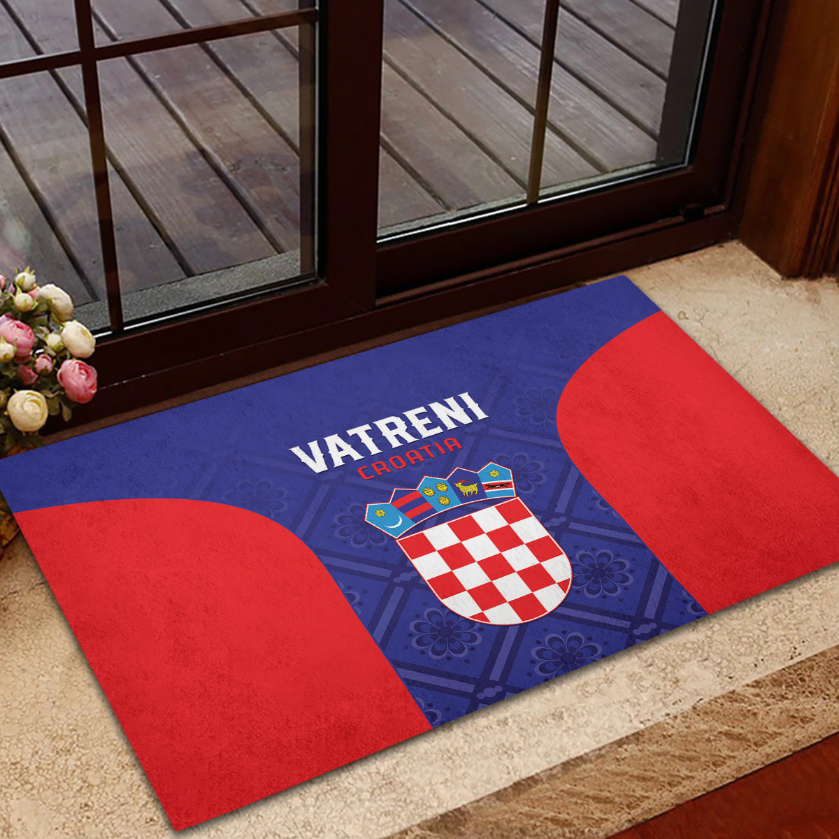 Croatia 2024 Football Rubber Doormat Hrvatska Vatreni - Wonder Print Shop