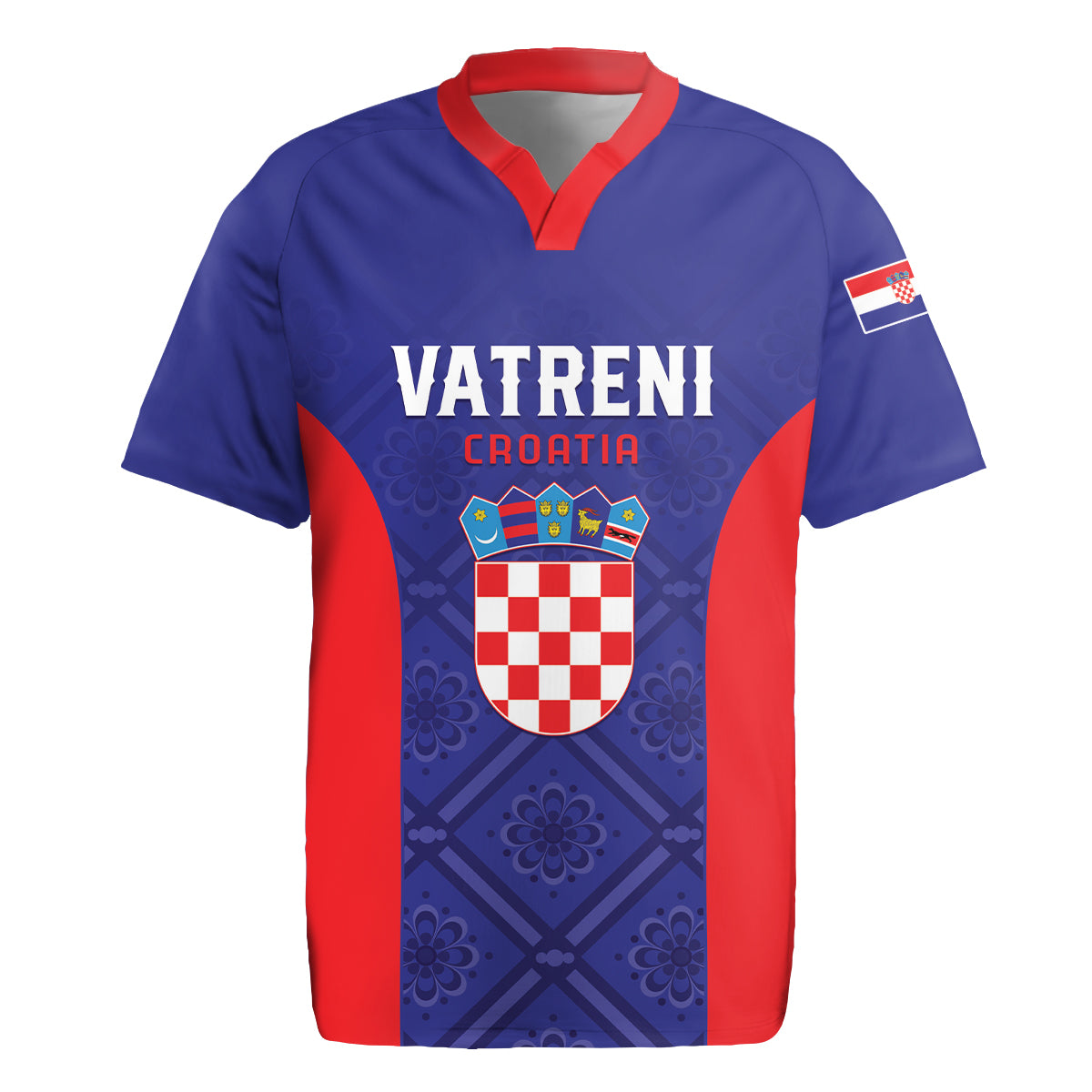 Personalized Croatia 2024 Football Rugby Jersey Hrvatska Vatreni - Wonder Print Shop