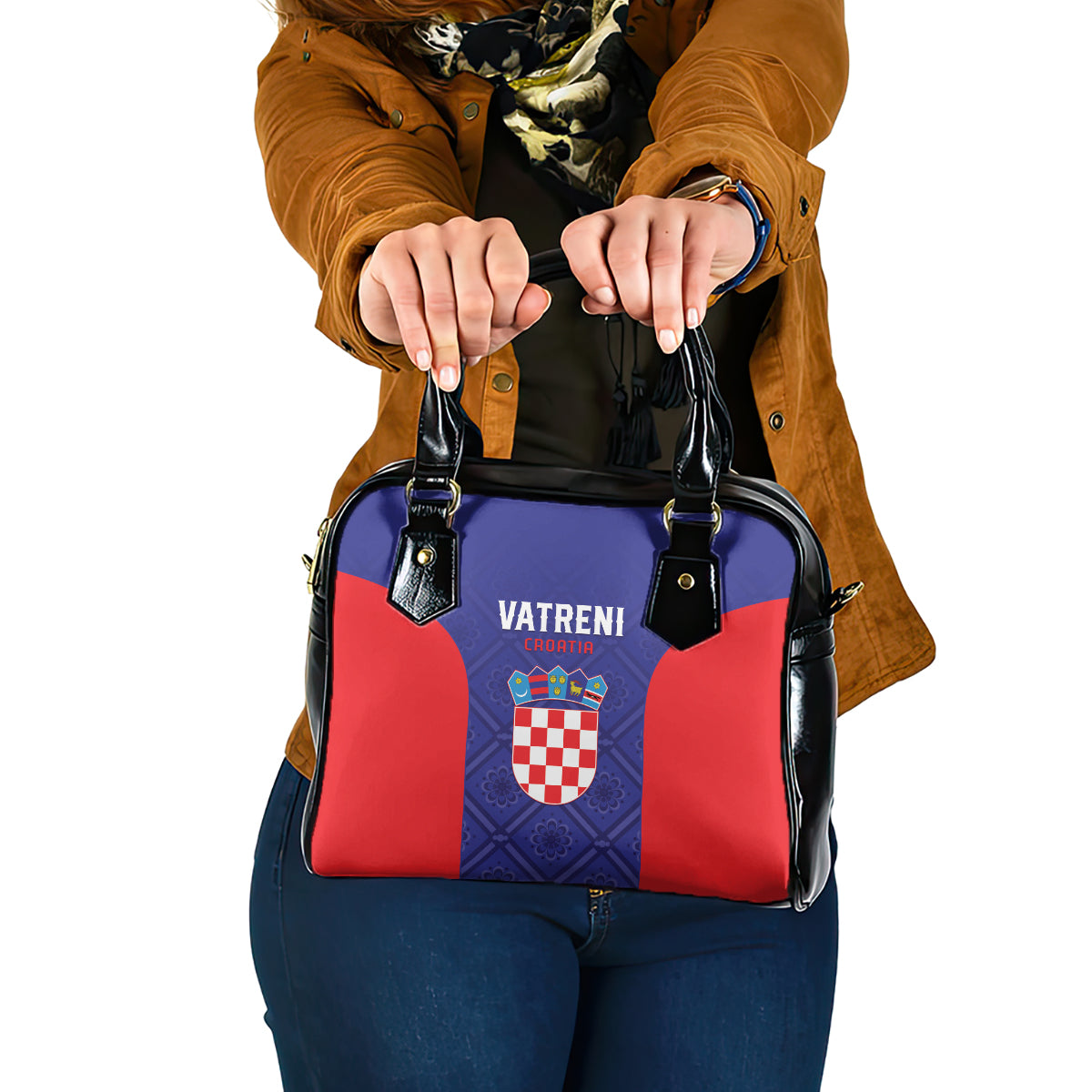 Croatia 2024 Football Shoulder Handbag Hrvatska Vatreni