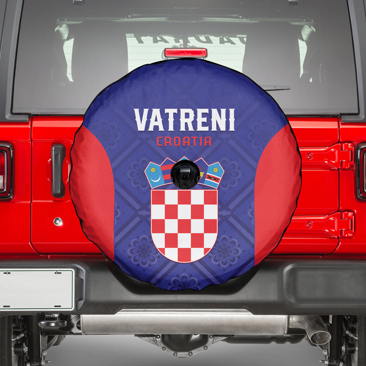 Croatia 2024 Football Spare Tire Cover Hrvatska Vatreni - Wonder Print Shop