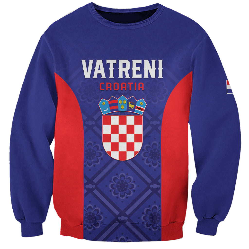 Personalized Croatia 2024 Football Sweatshirt Hrvatska Vatreni