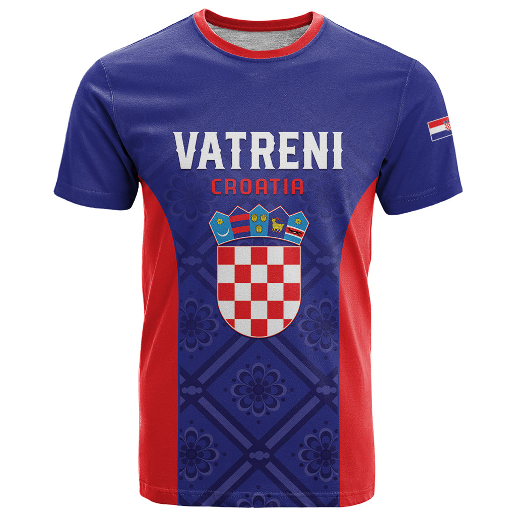 Personalized Croatia 2024 Football T Shirt Hrvatska Vatreni