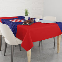 Croatia 2024 Football Tablecloth Hrvatska Vatreni - Wonder Print Shop
