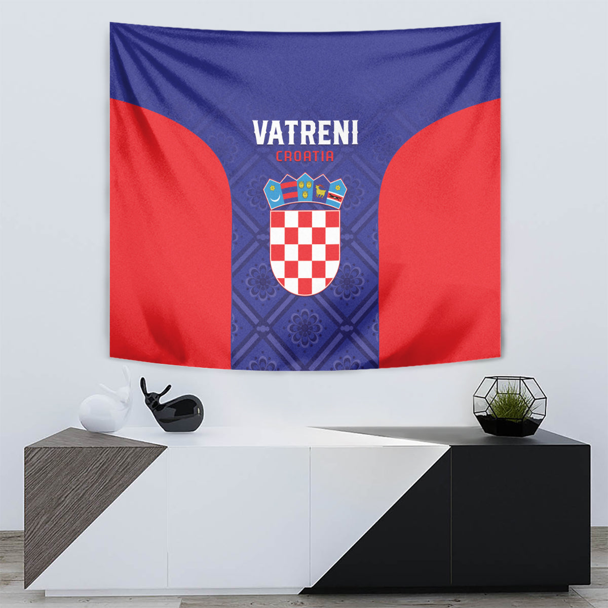 Croatia 2024 Football Tapestry Hrvatska Vatreni - Wonder Print Shop