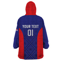 Personalized Croatia 2024 Football Wearable Blanket Hoodie Hrvatska Vatreni - Wonder Print Shop