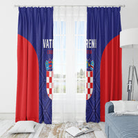 Croatia 2024 Football Window Curtain Hrvatska Vatreni - Wonder Print Shop