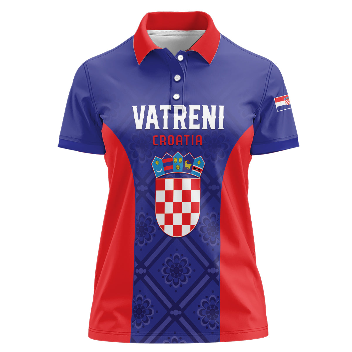 Personalized Croatia 2024 Football Women Polo Shirt Hrvatska Vatreni - Wonder Print Shop