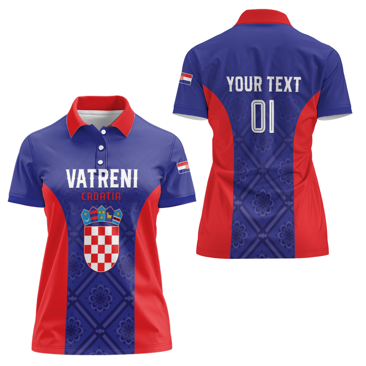 Personalized Croatia 2024 Football Women Polo Shirt Hrvatska Vatreni - Wonder Print Shop