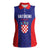 Personalized Croatia 2024 Football Women Sleeveless Polo Shirt Hrvatska Vatreni - Wonder Print Shop