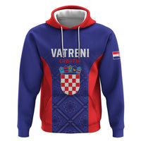 Personalized Croatia 2024 Football Zip Hoodie Hrvatska Vatreni - Wonder Print Shop