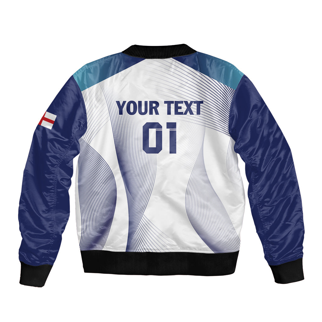 Personalized England 2024 Football Bomber Jacket Come On The Three Lions - Wonder Print Shop