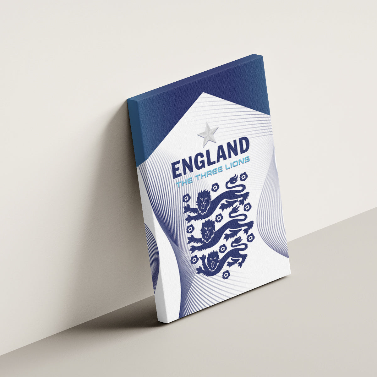 England 2024 Football Canvas Wall Art Come On The Three Lions - Wonder Print Shop