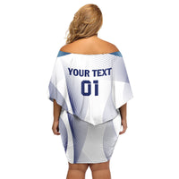 Personalized England 2024 Football Family Matching Off Shoulder Short Dress and Hawaiian Shirt Come On The Three Lions - Wonder Print Shop
