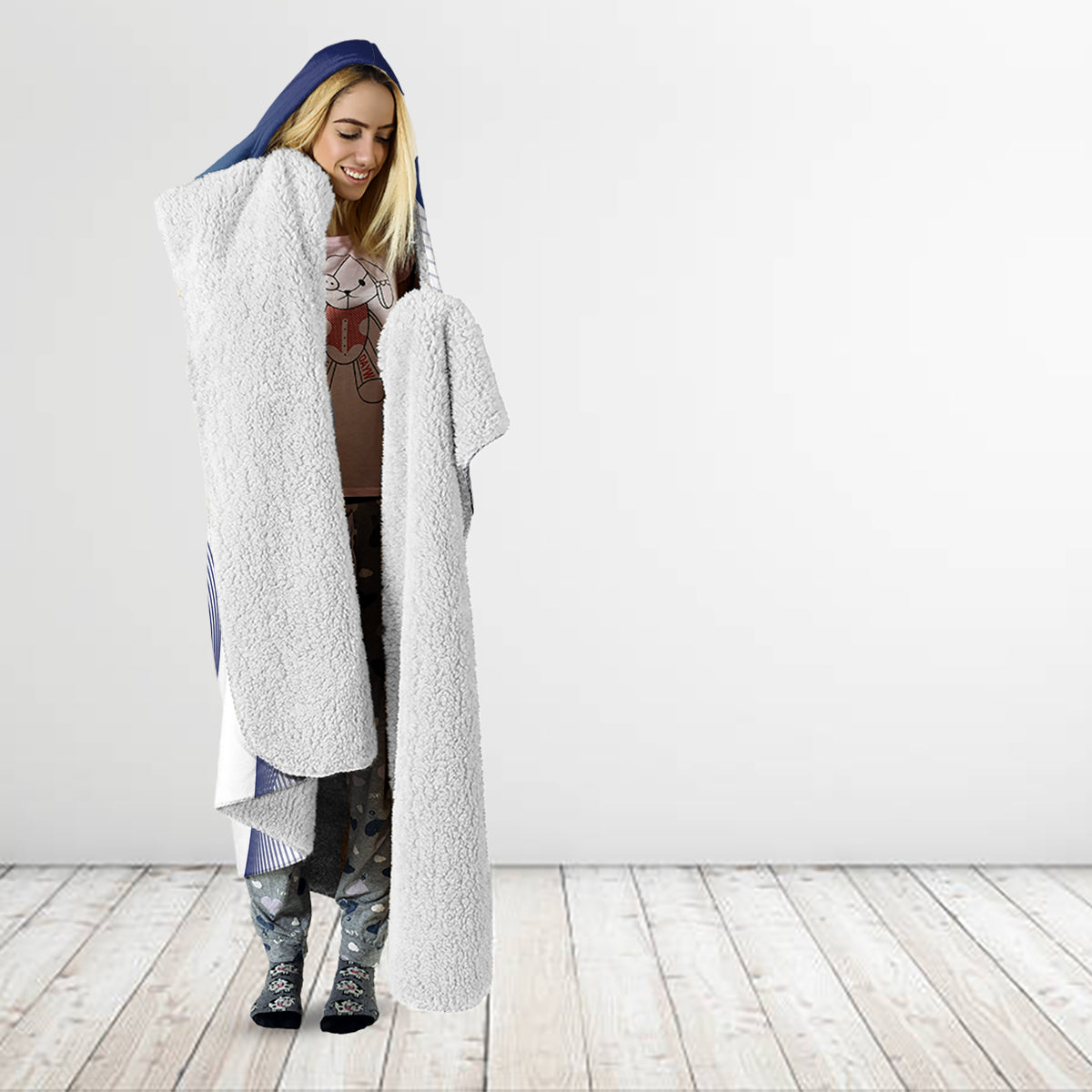 England 2024 Football Hooded Blanket Come On The Three Lions
