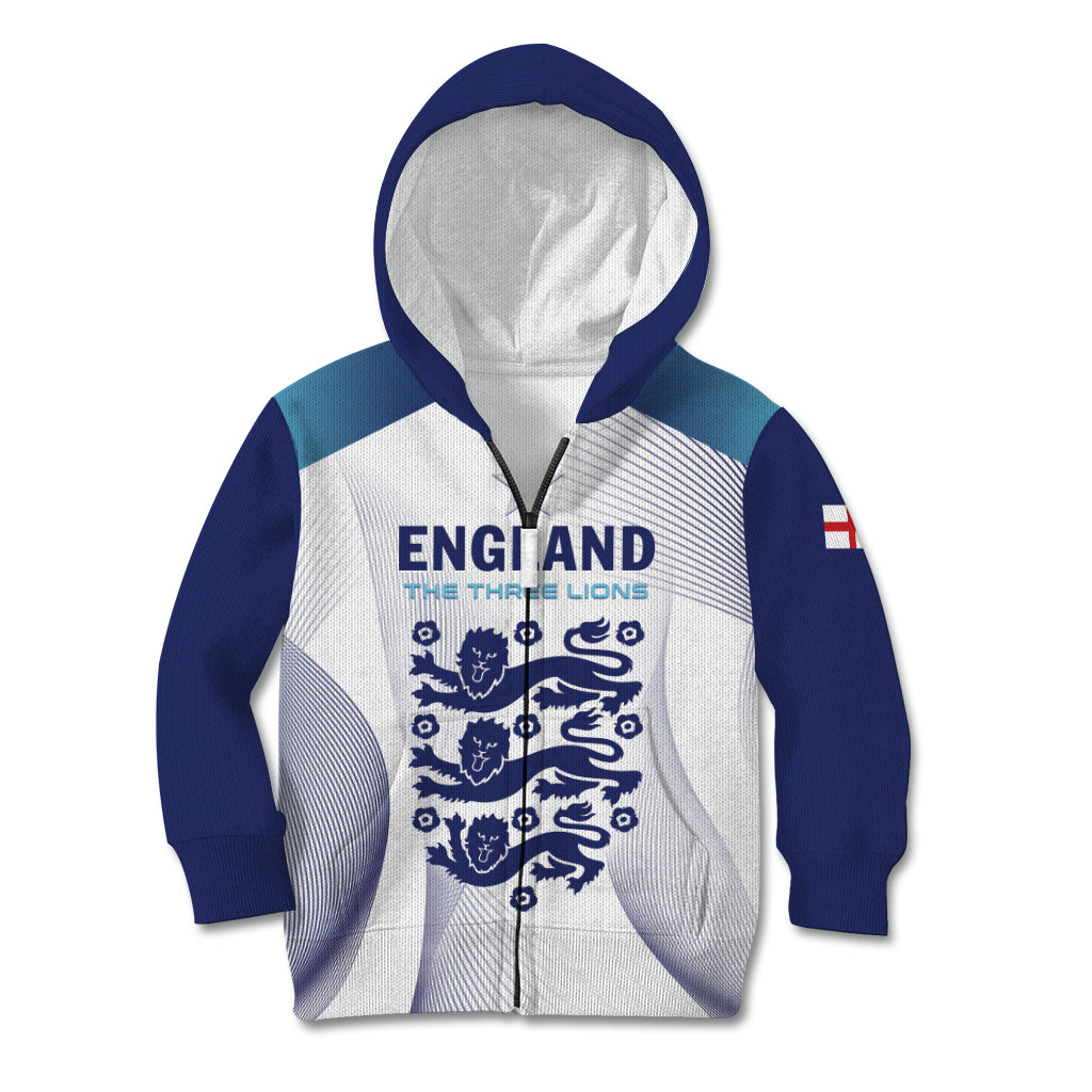 Personalized England 2024 Football Kid Hoodie Come On The Three Lions - Wonder Print Shop