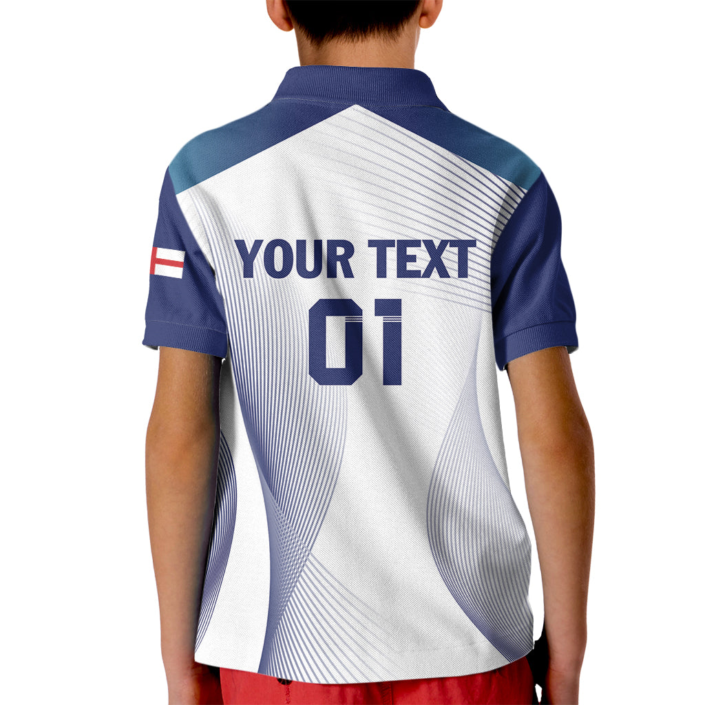 Personalized England 2024 Football Kid Polo Shirt Come On The Three Lions - Wonder Print Shop