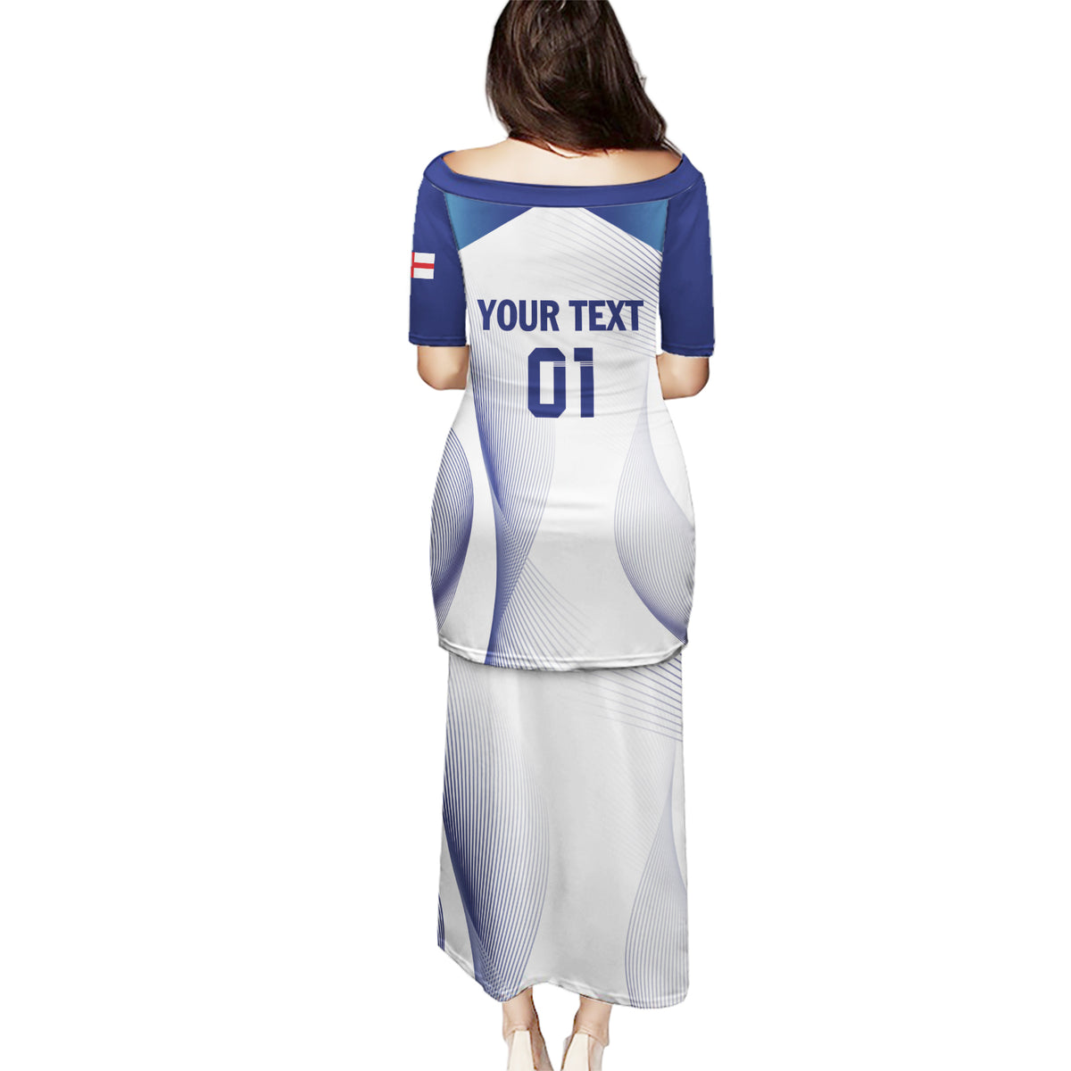 Personalized England 2024 Football Puletasi Come On The Three Lions - Wonder Print Shop
