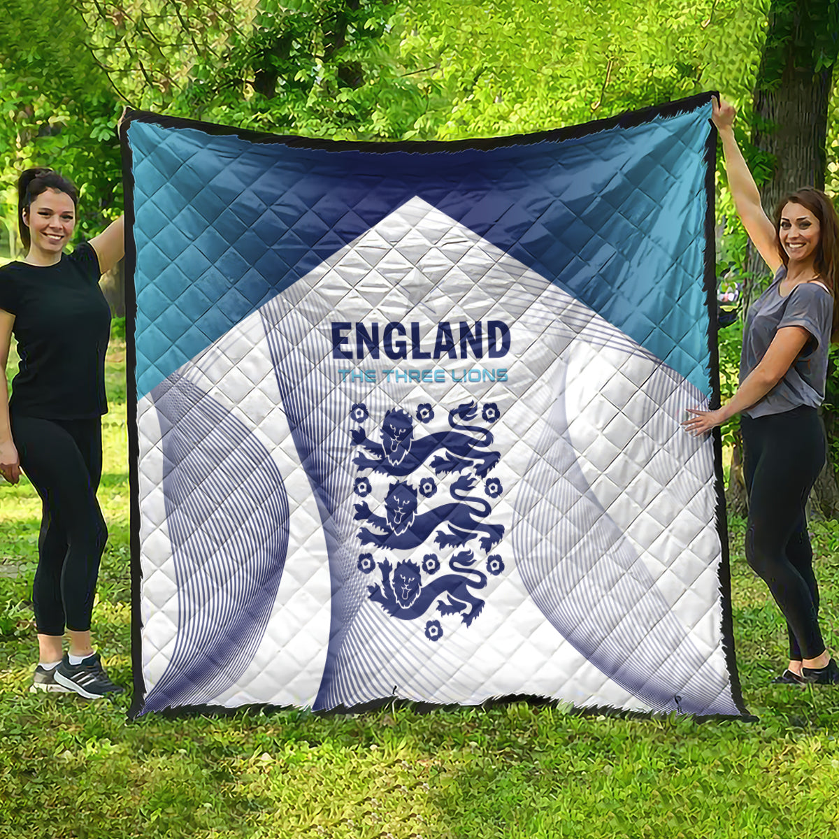 England 2024 Football Quilt Come On The Three Lions - Wonder Print Shop
