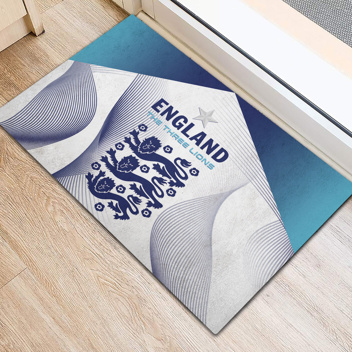 England 2024 Football Rubber Doormat Come On The Three Lions - Wonder Print Shop