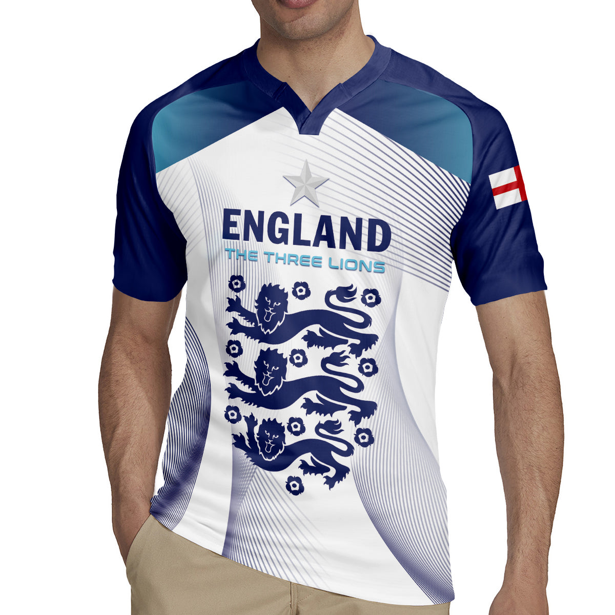 Personalized England 2024 Football Rugby Jersey Come On The Three Lions - Wonder Print Shop