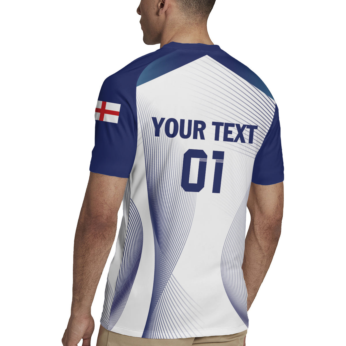 Personalized England 2024 Football Rugby Jersey Come On The Three Lions - Wonder Print Shop