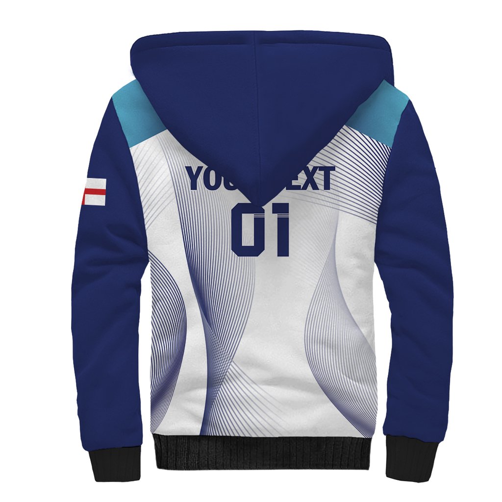 Personalized England 2024 Football Sherpa Hoodie Come On The Three Lions - Wonder Print Shop