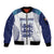 Personalized England 2024 Football Sleeve Zip Bomber Jacket Come On The Three Lions - Wonder Print Shop