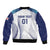 Personalized England 2024 Football Sleeve Zip Bomber Jacket Come On The Three Lions - Wonder Print Shop