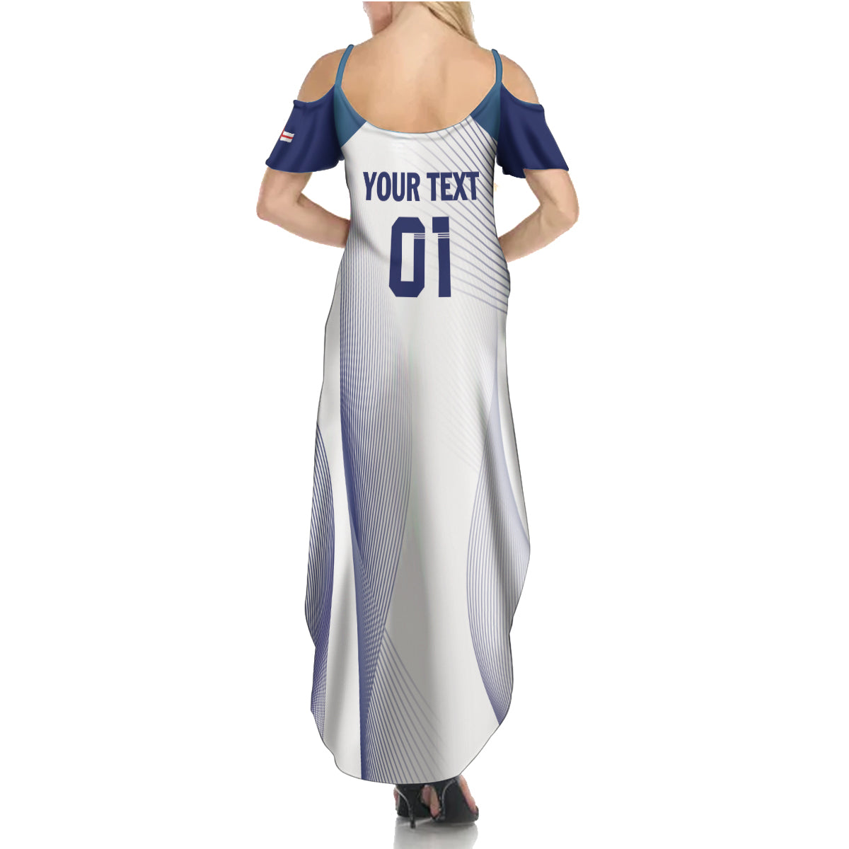 Personalized England 2024 Football Summer Maxi Dress Come On The Three Lions - Wonder Print Shop