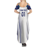 Personalized England 2024 Football Summer Maxi Dress Come On The Three Lions - Wonder Print Shop